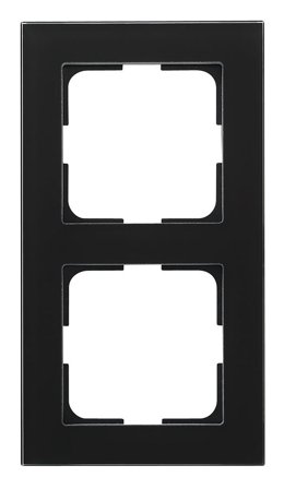 Elko Plus Option Kombinasjonsramme glass, svart 2, Strømbrytere & vegguttak
