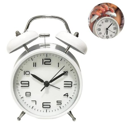 IC 3D digital klocka Dubbelklocka väckarklocka med nattljus, med L