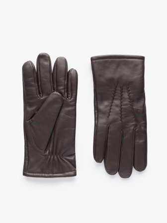 John Henric Men's Braune Lederhandschuhe Size 8