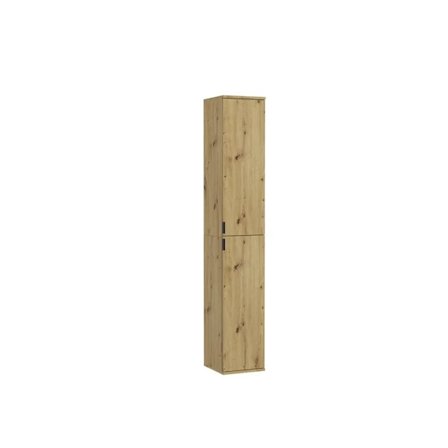 Rootz Tall Smal Cabinet - Hall Cupboard - 2 Door Garderobe - Wood Material - Artisan Oak NB - Tidløs design - 30 cm x 193 cm x 34 cm