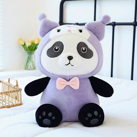 Sencu 2024 New Cross-dressing Panda Girl Söt plyschdocka - Pikachu Kulomi Minions Edition - Perfekt för barns lek och samlare