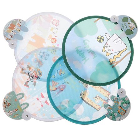 4 kpl Taitettava viuhka Kädessä pidettävä viuhka Pyöreä taitettava viuhka Sarjakuva viuhka Kannettava viuhka