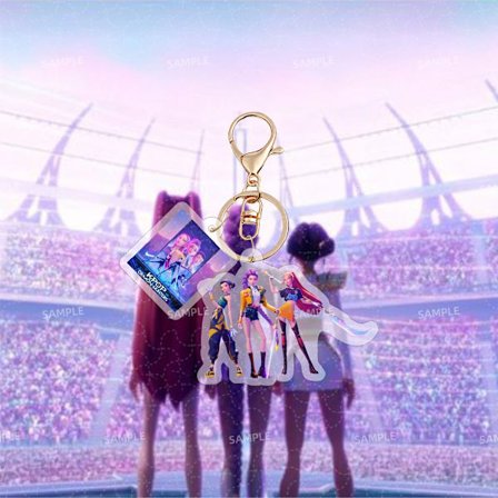 KPOP Akryl Nøkkelring Veske Anheng Tilbehør Smykker Stjerne Surround Julegave 1 stk