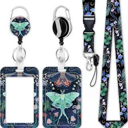 ID-kortinpidin, Risteilykortinauha Sisäänrakennetulla Kortinpidimellä ja Irrotettavalla Nauhalla ID-kortille ja Avaimille, Hoitaja Opettaja Toimiston 