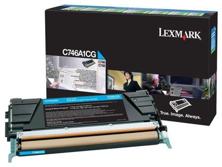 Lexmark Toner C746A1CG cyan - Lyreco - Toner och bläck - Tonerkassetter - Toner Lexmark