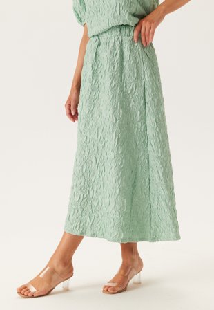VILA - Visophia Hw Volume Midi Skirt - Silt Green - Kläder - - Bubbleroom