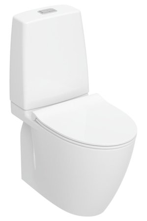 Ifö Spira Art 6250 Toalettstol Turboflush, S-lås, Soft Close-sete, Baderom