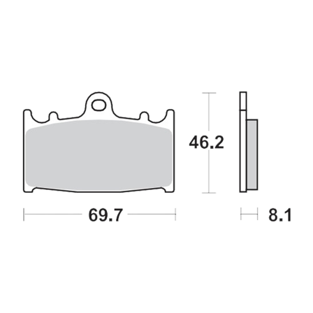 Klocki Hamulcowe Przód Moto-Master RoadPro Sinter - Suzuki SV 650 ABS 2019-2023