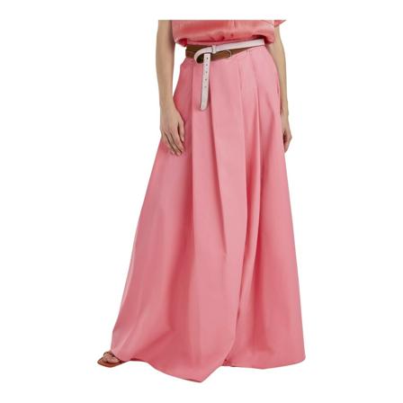 Silvian Heach, Wide long skirt Różowy, Kobieta, Rozmiar: S