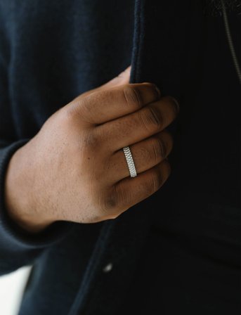 Steel & Barnett Nova Ring - Silver - 59.5