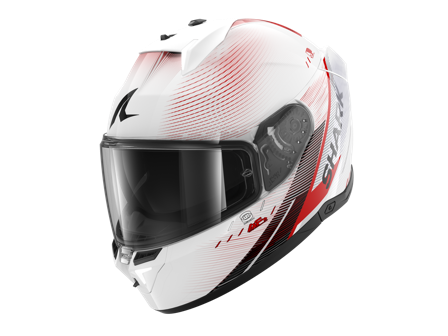 Casco Integral Shark Skwal I3 Speed-Tech Blanco/Rojo/Negro M