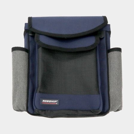 Lifeline bag / rope bag Robship Rope Bag Mesh Pocket Navyline Small, UV-protected acrylic, 25 x 32 x 10 cm, navy blue + mounting plugs