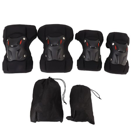 Aikuisten polvi- ja kyynärsuojasarja reisituella moottoripyöräilyyn, rullalautailuun ja hiihtoon