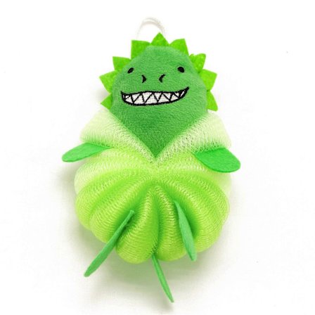 Fargerik Tegneserie Design Mesh Pouf Dusj Vask Svamp Rengjøringsnett for Barn Småbarn Voksne