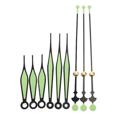 10 Sett Klokkeviser Tilbehør Erstatninger Veggklokke DIY Reparasjonsdeler