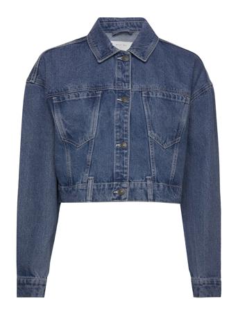 Nmronja L/S Crop Dnm Jacket Vi433Mb Noos Farkkutakki Denimtakki Blue NOISY MAY