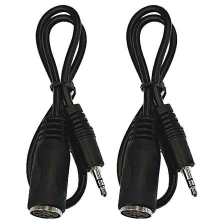 2-pack Typ-A MIDI till 3,5 mm Adapter 20 tum Kabel, Ljudkabel