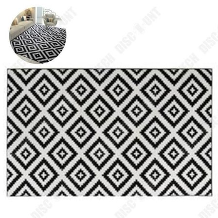 Moderna vardagsrumsmatta - TD - TAVLA - 160 x 230 cm - 100% polypropen - Svart