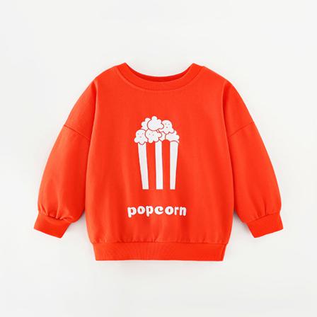 Girls Animal Print Crew Neck Fall Toppar Långärmade Sweatshirts