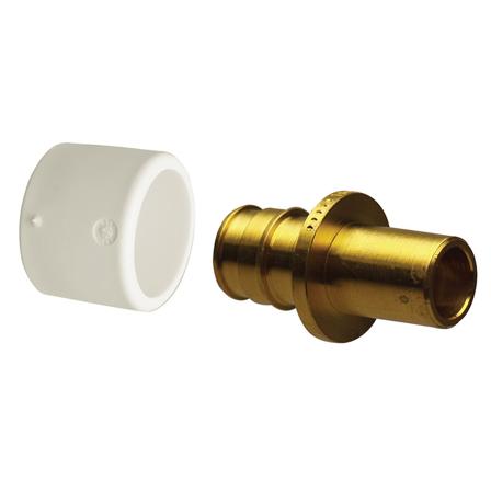 Uponor 1870517 Radiator adapter 15 x 15 mm, lige, glat ende, Varme