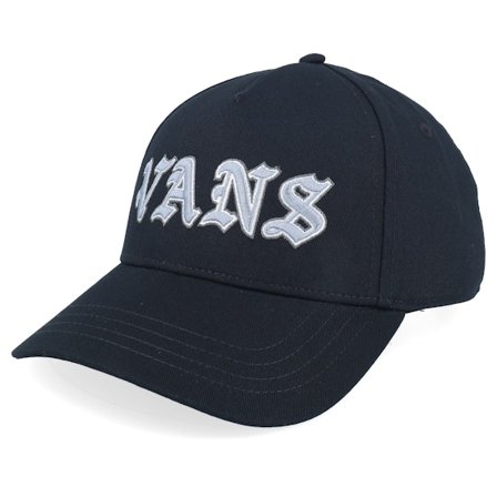 Vans - Negro unconstructed Gorra - Original Strapback Black Dad Cap @ Hatstore
