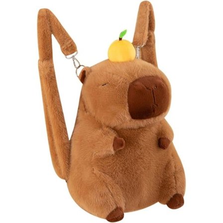 Capybara Rygsæk, Plys Capybara Legetøjstaske til Fest, Ferie, Mænd-XF6-