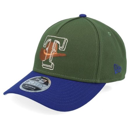 New Era - MLB Grön adjustable Keps - Texas Rangers City Feature M-Crown Green/Dark Royal A-frame Adjustable @ Hatstore