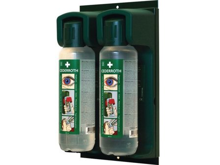 Cederroth Vägghållare till 2st Ögondusch 500ml - Lyreco - Skyddsutrustning > Första Hjälpen > Ögondusch