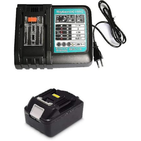 18v 4.0ah Reservebatteri med 3a oplader til Makita Dmr110 Dmr112 Dmr115 Dmr107 Dmr108 Dmr114 Dmr100 Dmr106 Dmr102 Dmr104 Dmr101 Dmr103b Batteri