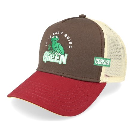 Coastal - Marrone trucker Cappellino - Easy Green Mudd/Wine Trucker @ Hatstore