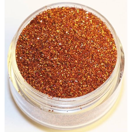 Nagelglitter - Finkornigt - Orange koppar - 8ml - Glitter