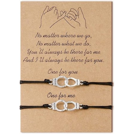 2 st handbojor Charm vävda rep vänskapsarmband