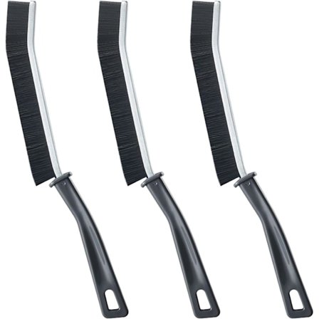 3 stk. Hard Børste Spalterengjøringsbørste, Små Rengjøringsbørster, Fugerengjøringsbørste, Toalettbørste, Skrubbebørste for Dusjfliser, Smal 