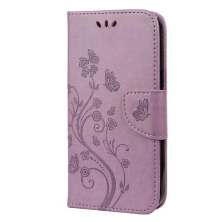 Iphone 13 Pro Plånboksfodral - Fjäril Lightpurple