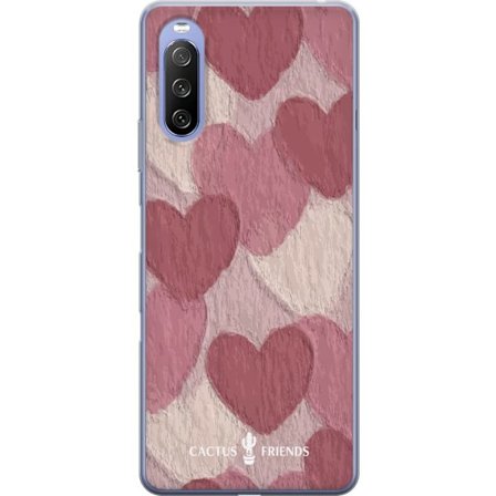 Yhteensopiva Puhelinkuori Sony Sony Xperia 10 III Cactus and Friends - Blush Paper Hearts
