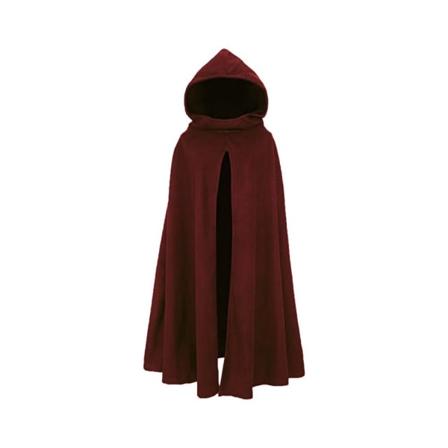 Halloween-tøj Åben Cape Cloak VINRØD L wine red L