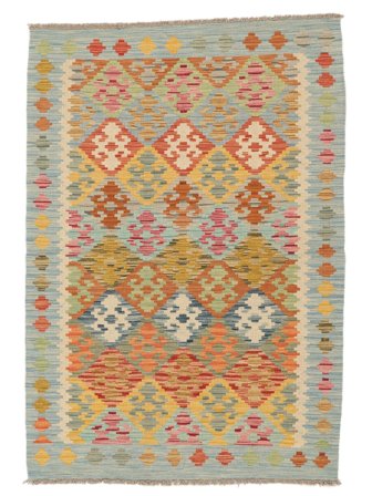 Petit Kilim Afghan Old Style Tapis 106X153 Laine