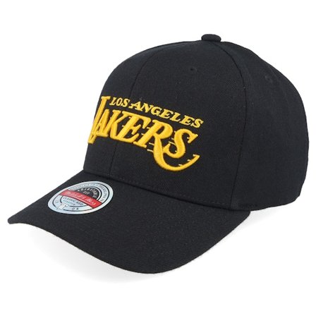 Mitchell & Ness - NBA Noir adjustable Casquette - Los Angeles Lakers NBA Logo Black Adjustable @ Hatstore
