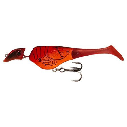 Headbanger Shad 11cm, 10g Floating - Red Craw