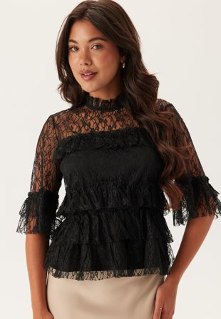 BUBBLEROOM-Frill Lace Blouse-42