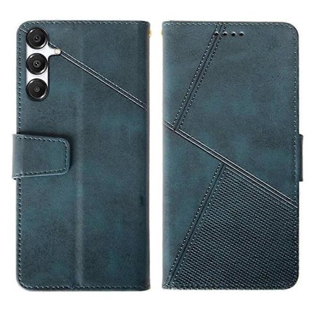 IDEWEI Læder Wallet Telefon Cover med Stativ og Kalvetekstur til Samsung Galaxy A26 5G - Blå