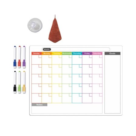 Kjøleskapsmagnet Kalender Ukeplanlegger Magnetisk Kalender Whiteboard Månedsliste Gjøremålsliste Handleliste Tavle_tfrf