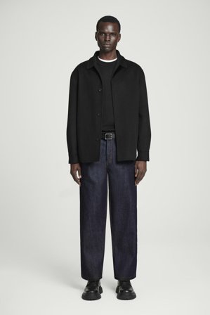 COS Men's Dome Selvedge Jeans Med Raka Ben in Blå