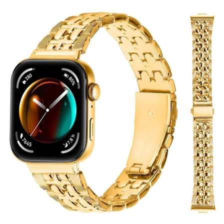 Huawei Watch Fit 3 metallarmband med korsdesign ersättningsarmband - Guld