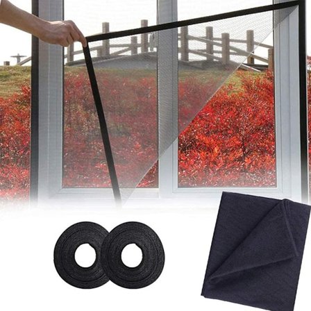 2-pak myggnett for vinduer, [oppgradert] flueskjermnett