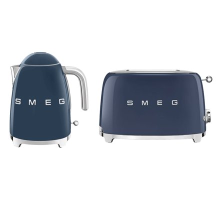 Smeg Morgenmadspakke - Brødrister + Elkedel, navy blå - Navy blue | KitchenOne