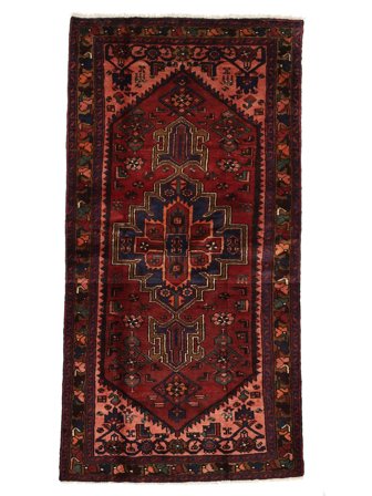 Orientalischer Hamadan Teppich 104X202 Wolle, Persien