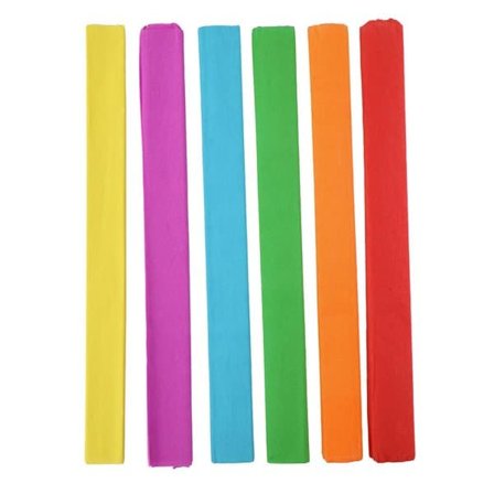 Kräppapper – Färglatt 50 × 200 cm