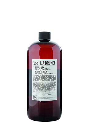 L:A BRUKET 104 Hand & Body Wash Bergamot/Patchouli 1000 ml, Skincare, Håndpleje, Håndsæbe
