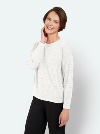 BRANDTEX - Pullover - Råhvid